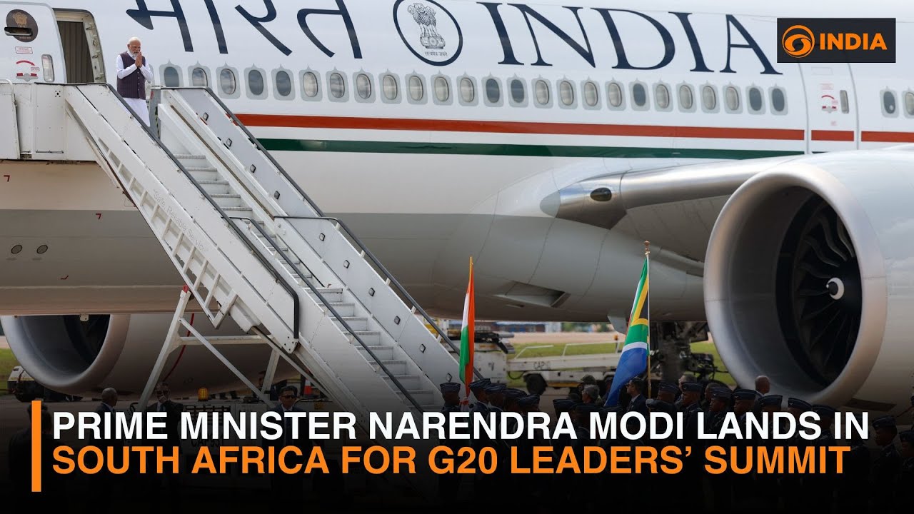 Prime Minister Narendra Modi Lands in South Africa for G20 Leaders&rsquo; Summit