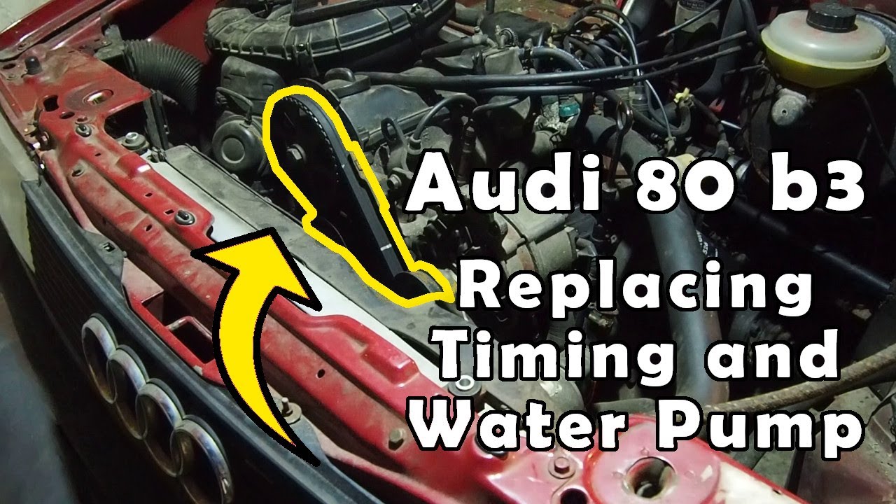How to change a Timing and Water Pump in Audi 80 b3 1.8 S (Part 2 - Assembling)