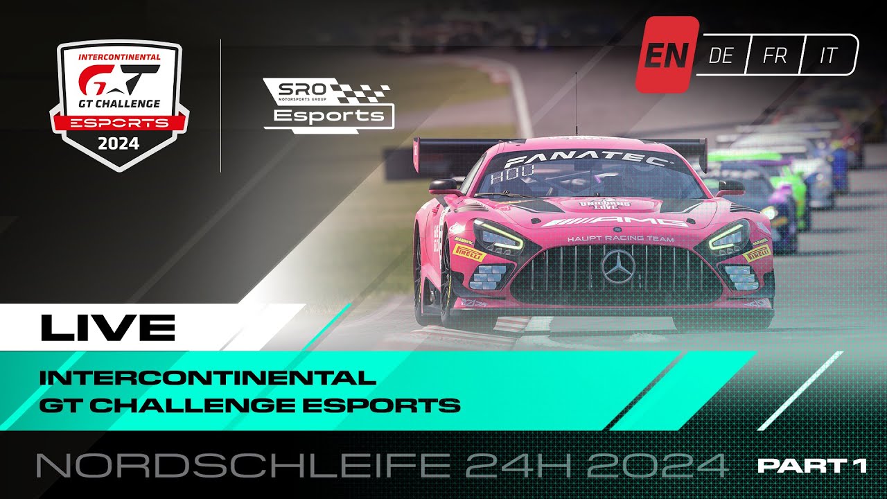 Part 1 | Esports - Nordschleife 24 hours | Intercontinental GT Challenge Esports 2024