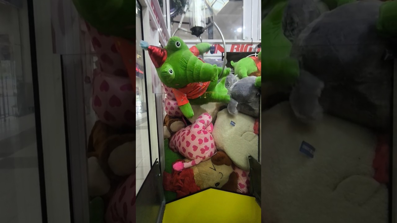 Mu&ntilde;elocos Xtreme Cocodrilo #clawmachine #peluchesgigantes #mu&ntilde;elocos