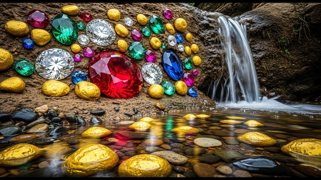 Incredible Gold & Gemstone Discovery!Miner Strikes Hidden Treasure in River