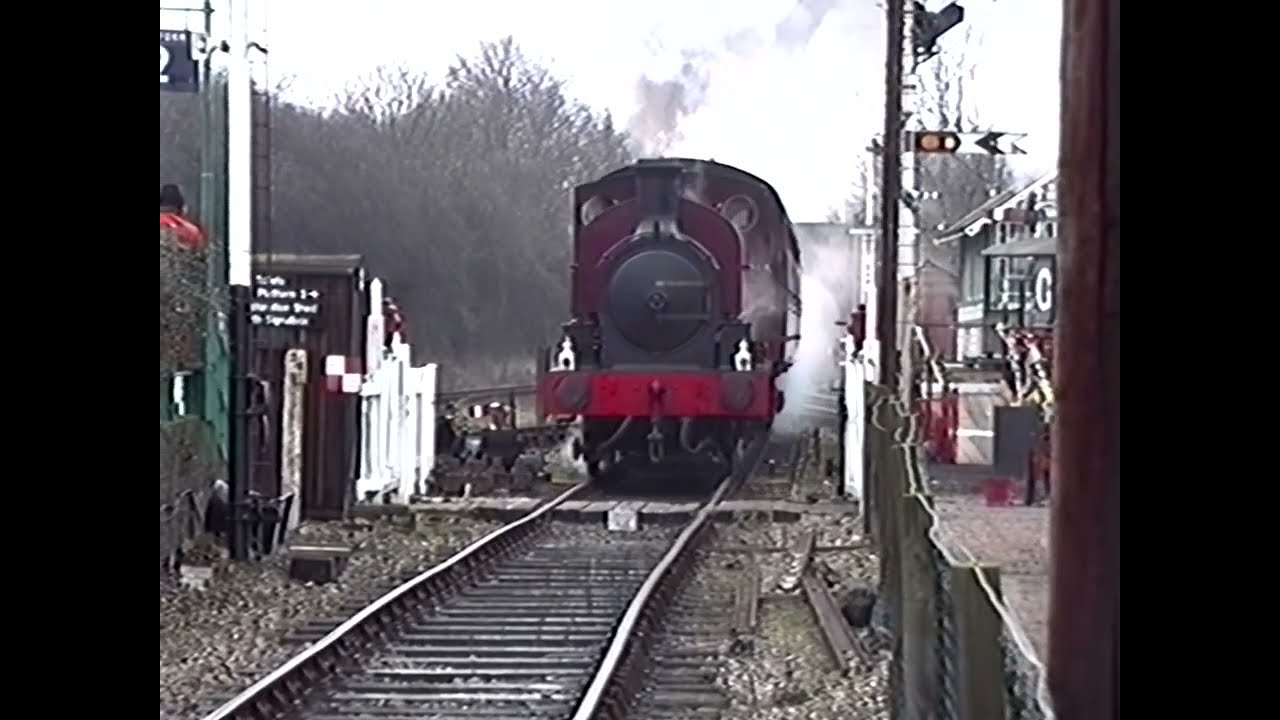 East Anglian Railway Museum at Chappel & Wakes Colne in 1993 with saddle tank No. 54 