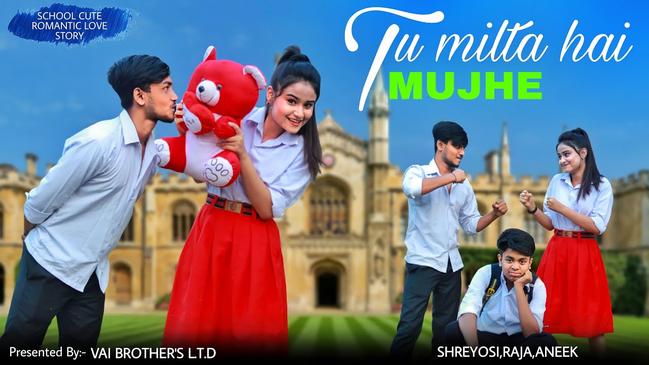 Tu Milta Hai Mujhe - Raja & Shreyosi | School Cute Love Story | Vai Brother's L.T.D |