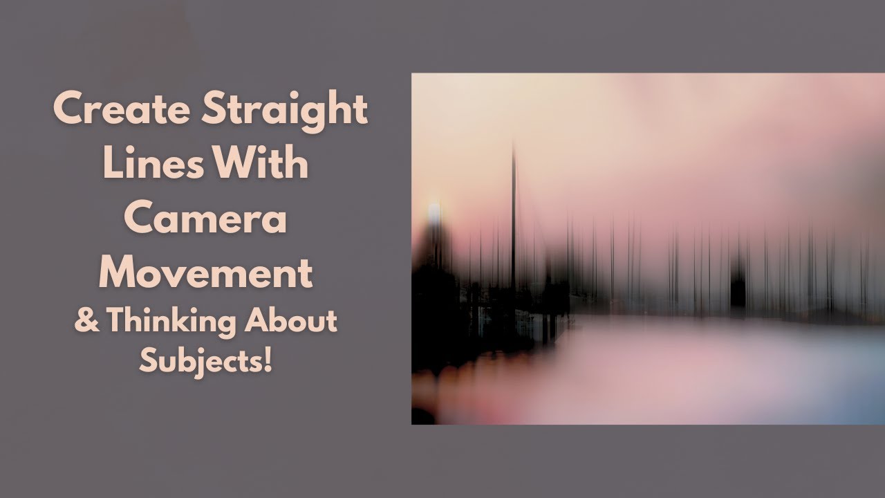 Impressionistic Photography With Camera Movement