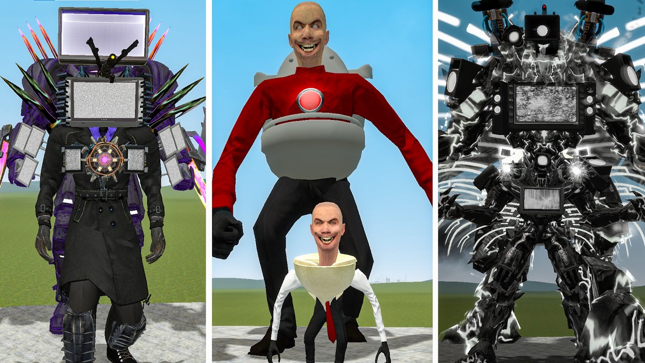 SKIBIDI TOILET VS CAMERAMAN—A BATTLE OF SIZES FROM SMALL TO LARGE IN GARRY'S MOD!—WHICH TEAM WINS?