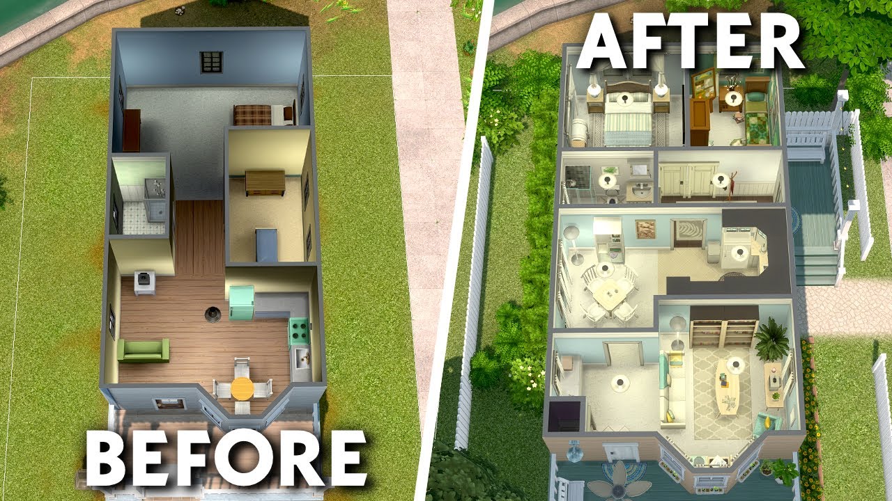 Преображение уродливого стартового дома EA в The Sims 4