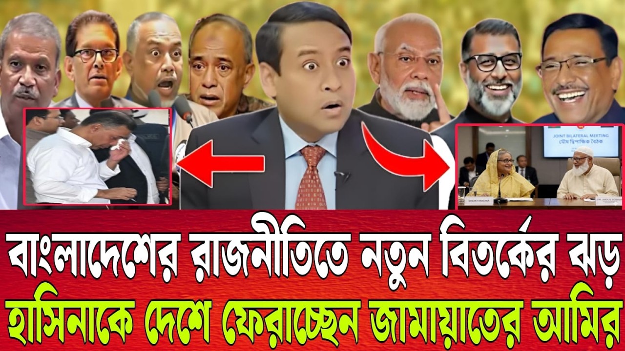 বাংলাদেশের রাজনীতিতে নতুন বিতর্কের ঝড় | হাসিনাকে দেশে ফেরাচ্ছেন জামায়াতের আমির | Talk show