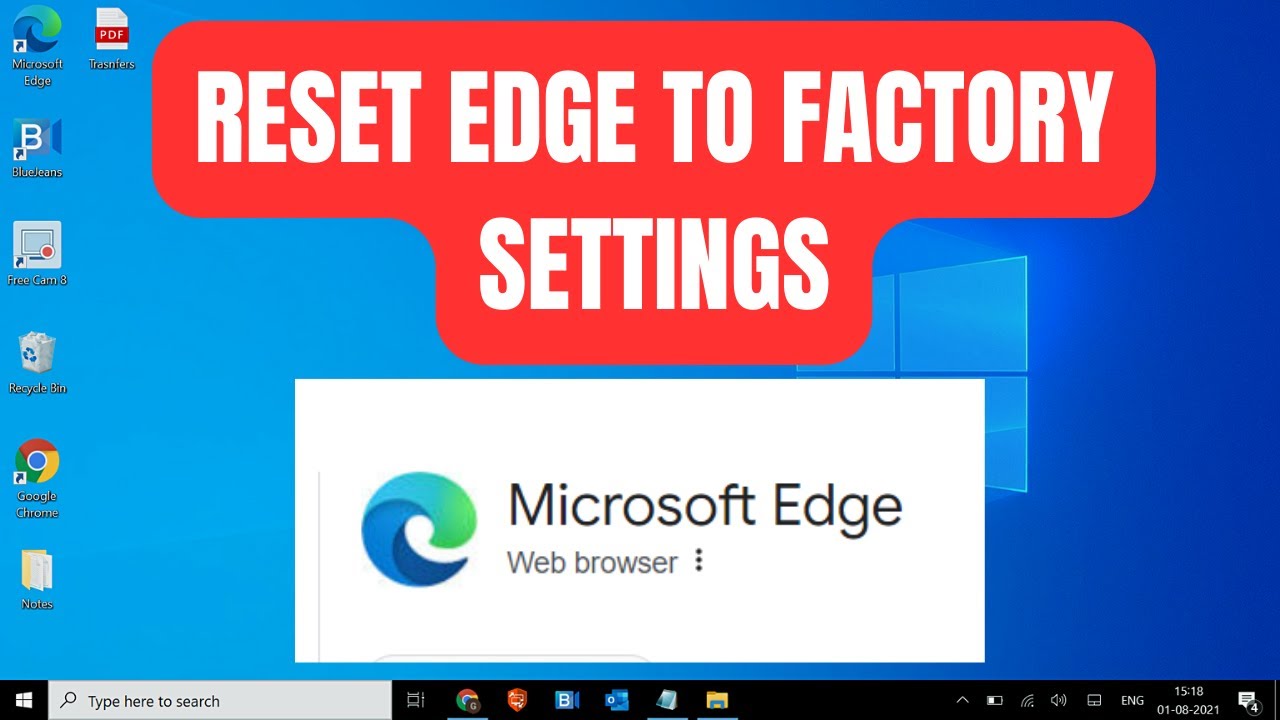 Как полностью сбросить настройки Microsoft Edge [Исправить все ошибки и проблемы]