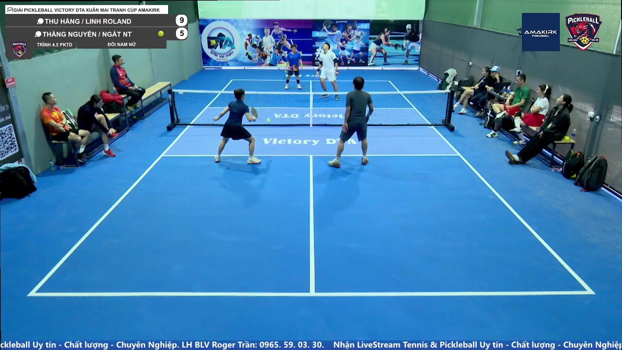 🎤BLV. ROGER TRẦN - 0965.59.03.30✅GIẢI PICKLEBALL VICTORY DTA XUÂN MAI TRANH CÚP AMAKIRK PICKLEBALL+