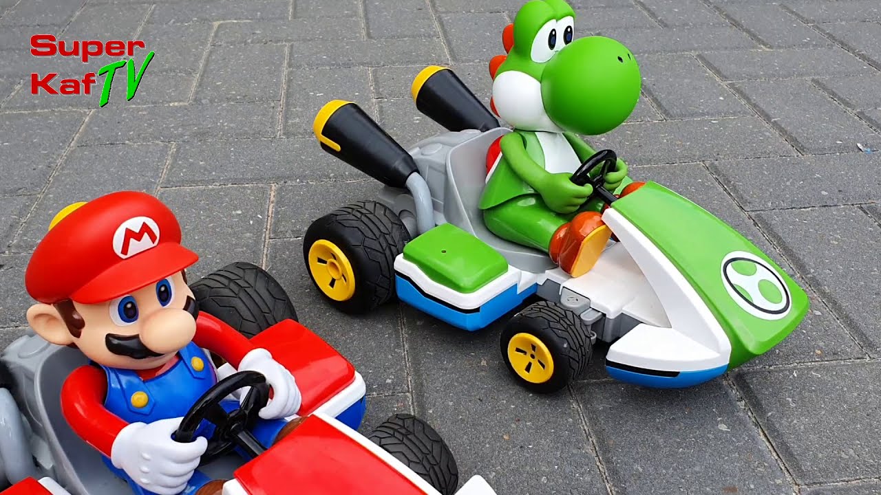 Распаковка YOSHI KART RC и тестовый заезд SIDE TO SIDE с MARIO KART RC — лицензировано Nintendo