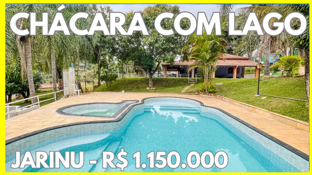 (Vendida)CHÁCARA com lazer COMPLETO- LAGO, CAMPO DE FUTEBOL- R$ 1.150.000- JARINU