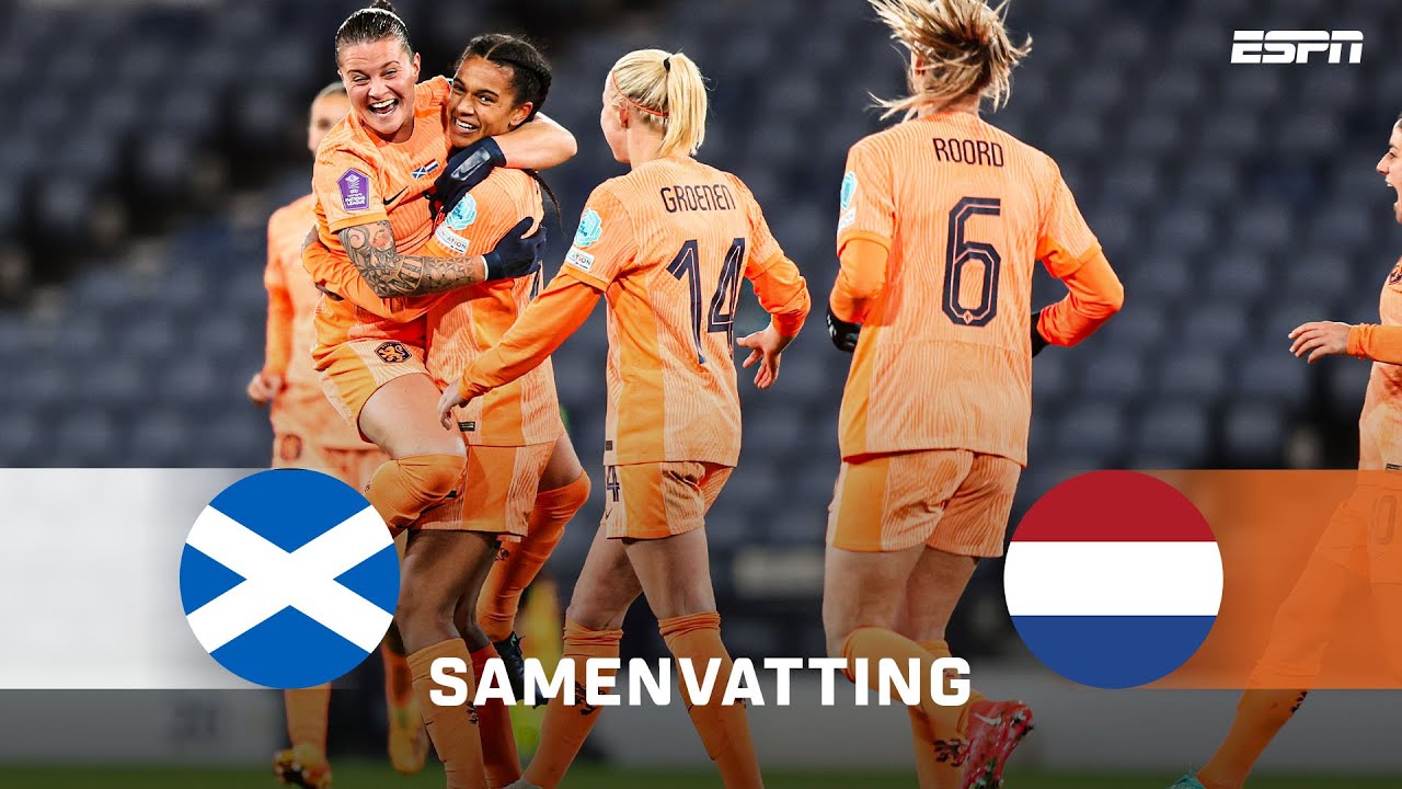 🦁 ESMEE BRUGTS krult de bal HEERLIJK BINNEN van AFSTAND 👌 | Samenvatting Schotland - Nederland