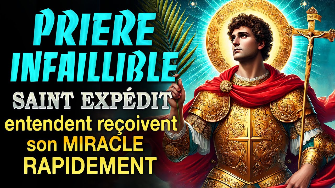Prière INFAILLIBLE  À SAINT EXPÉDIT🙏Tous Qui Entendent Reçoivent Son MIRACLE  Rapidement