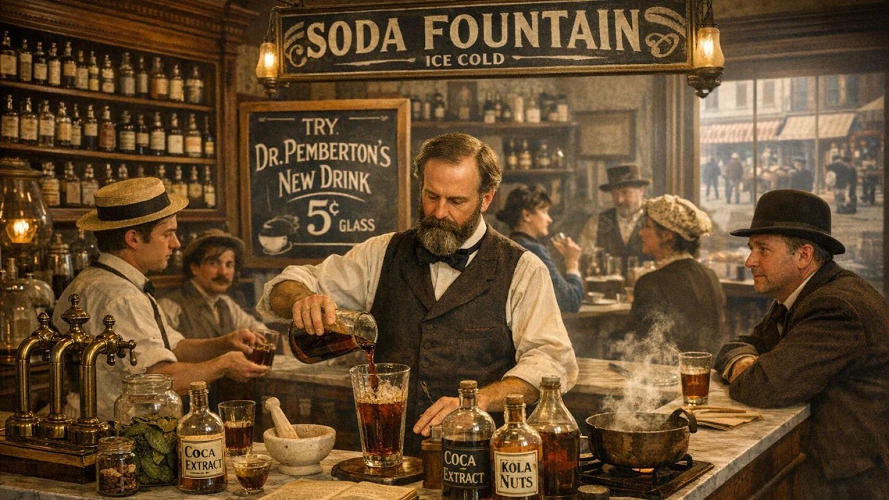 Comment a été fabriqué le premier Coca-Cola à Atlanta en 1886