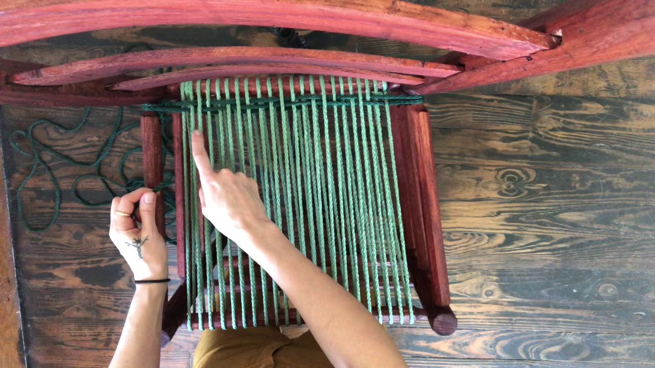 Weaving Chair Seat Pt 2