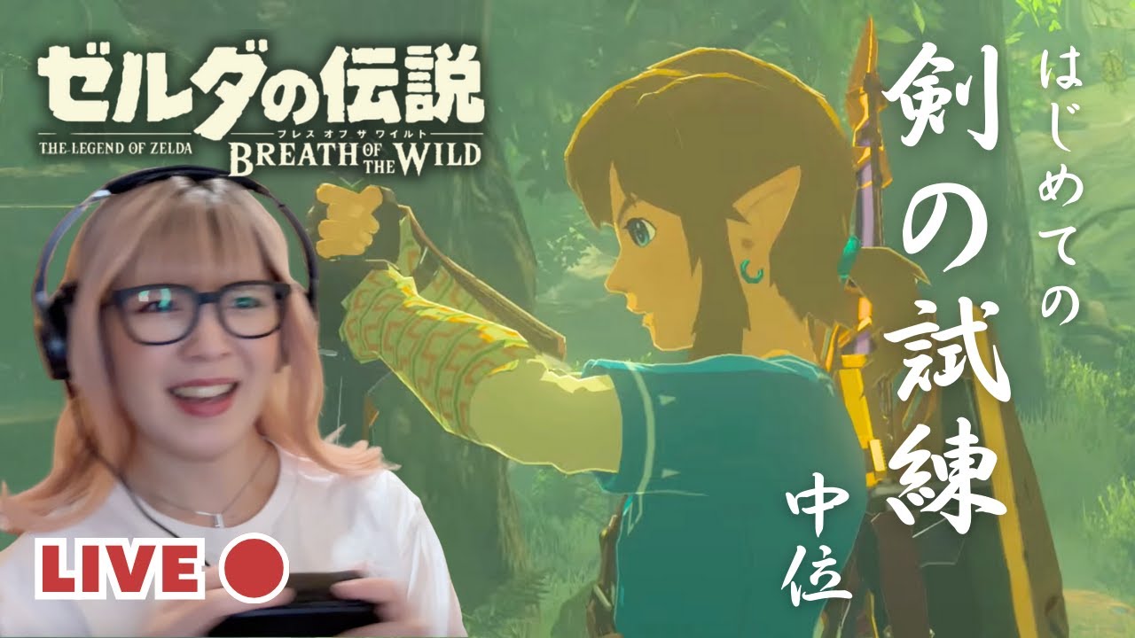 【ゼルダの伝説】剣より先に心が折れそうな剣の試練・中位！ブレスオブザワイルド #62【生配信】