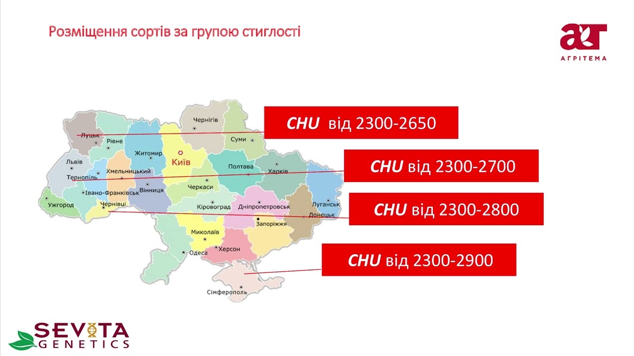 Підбір селекції із врахуванням територіальних та погодних особливостей регіону