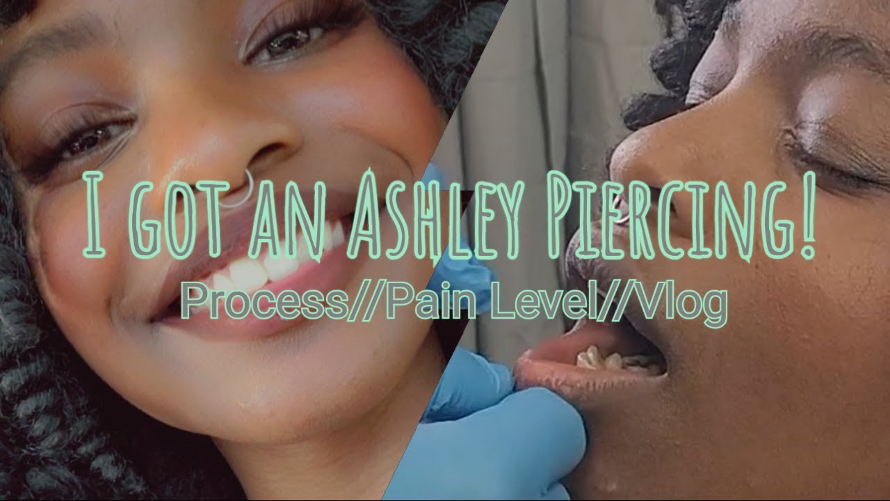 I GOT AN ASHLEY PIERCING!! | Process//Pain Level//Vlog