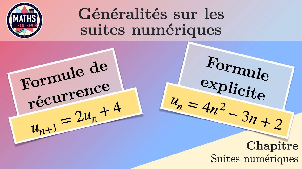 Suites numériques – Généralités