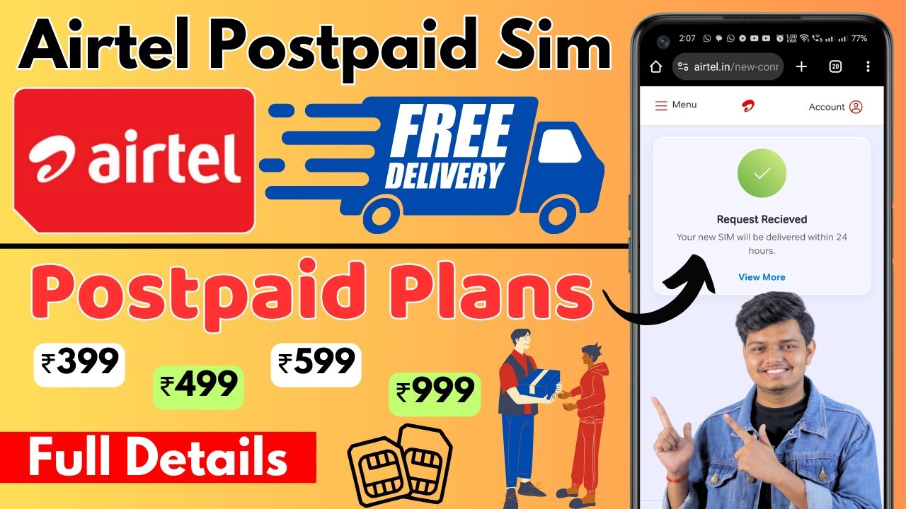 Airtel Postpaid Sim Online Order Process | Airtel Postpaid Plans [ Detailed Explained ]