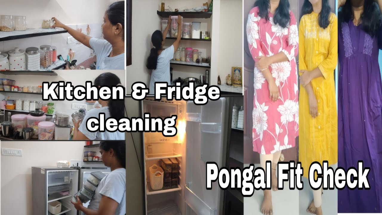 பொங்கல் cleaning & Outfit Details in தமிழில் 😍🎉 #dhanashome #vlog #pongal #cleaning 