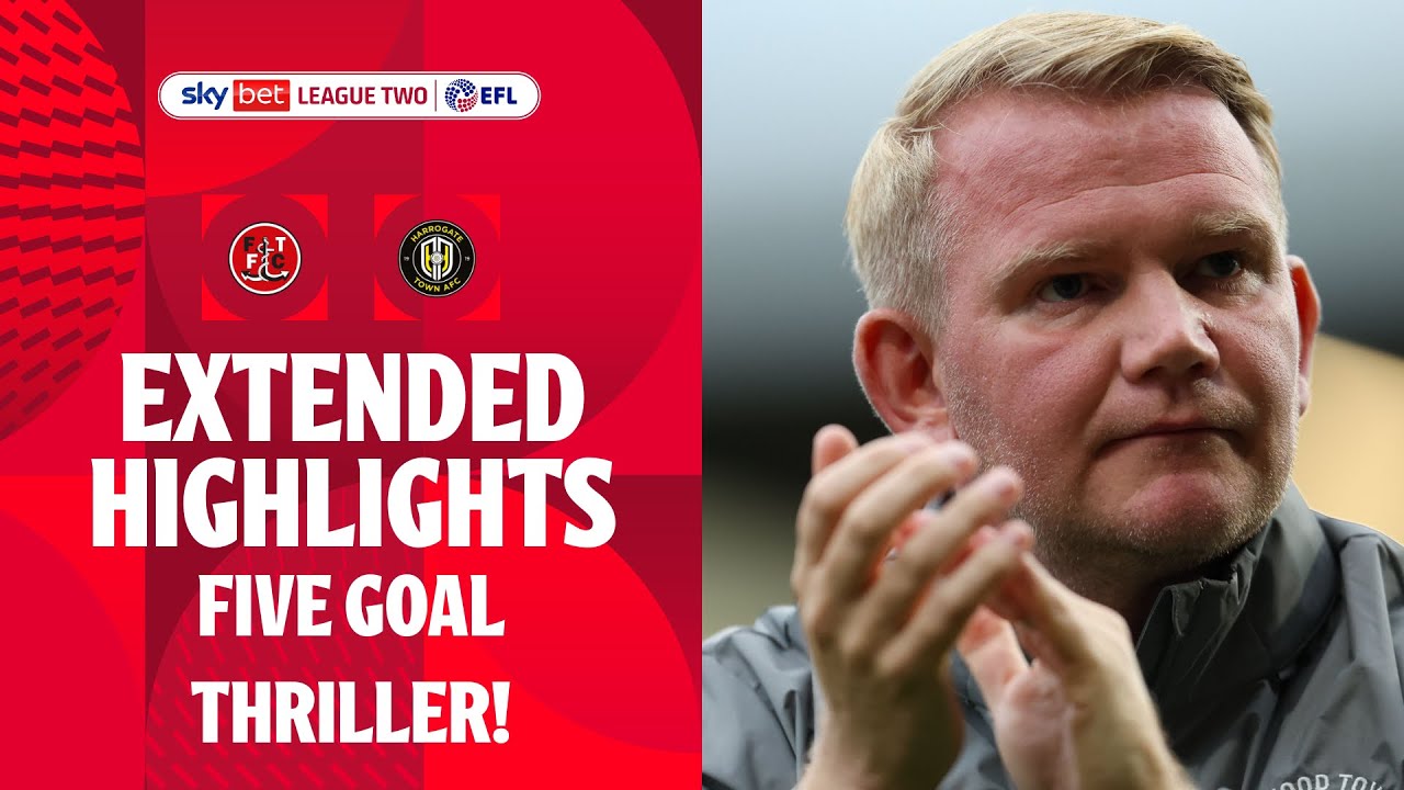 DRAMATIC COMEBACK! | Fleetwood Town v Harrogate Town Extended Highlights