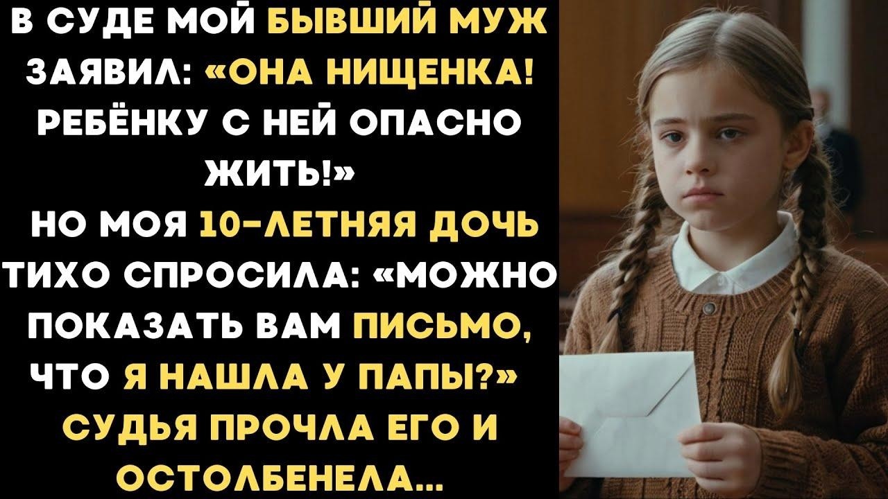 Бывший муж хотел отсудить нашу дочь, но она показала судье найденное письмо, которое уничтожило