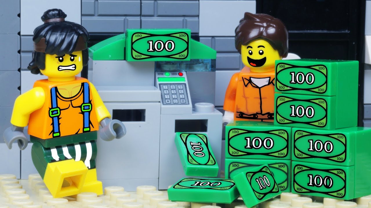LEGO City ATM BANK ROBBERY - Lego Police Chase