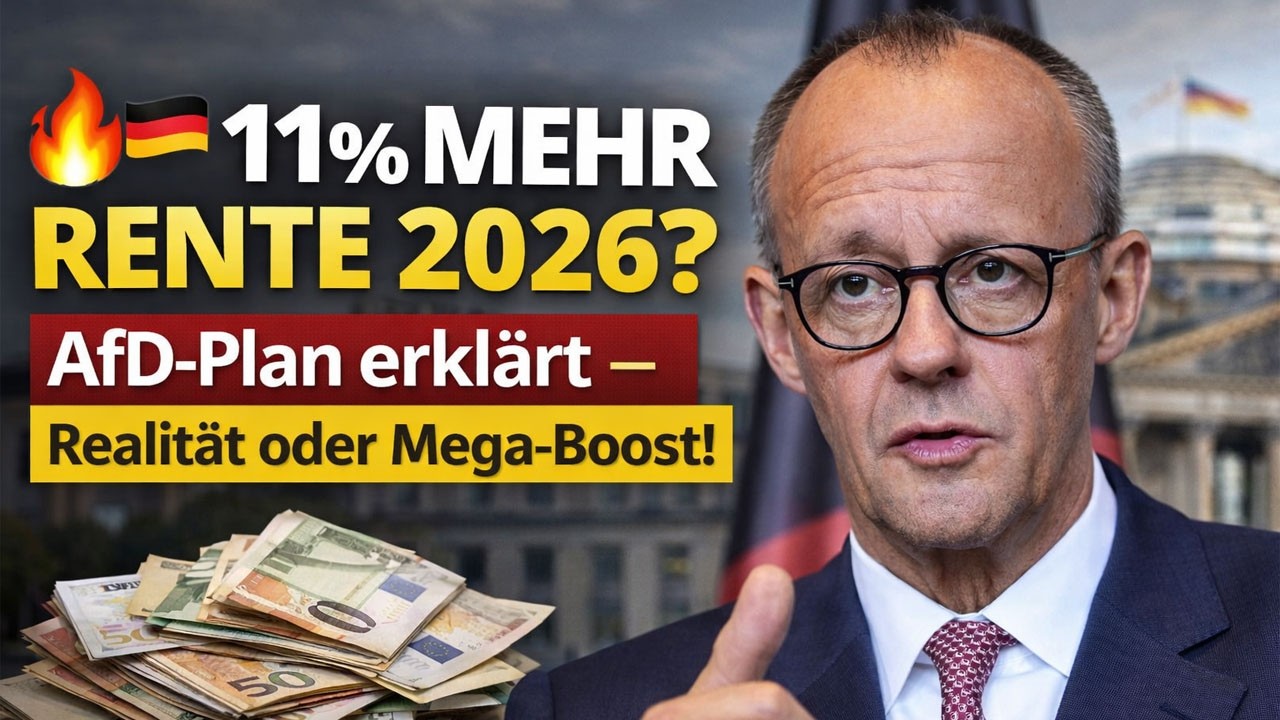 🔥 11% MEHR RENTE 2026? AfD-Plan erkl&auml;rt &ndash; Realit&auml;t oder Mega-Boost!