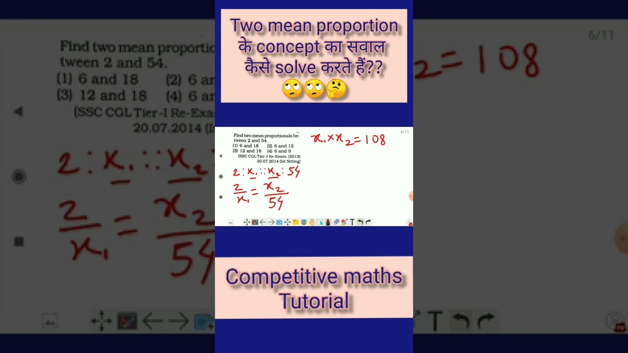 mean proportion concept| 