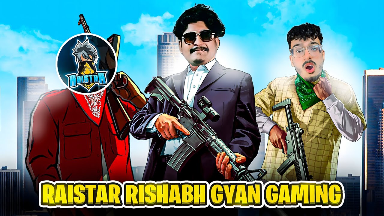 RAISTAR X GYAN GAMING X RISHABH LIVE ❤️ After Long 🕒🔥 #raistar  #gyangaming  #gyanrishabhlive