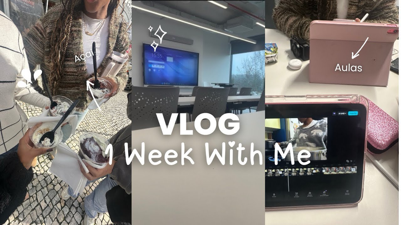 Vlog: uma semana comigo na faculdade 