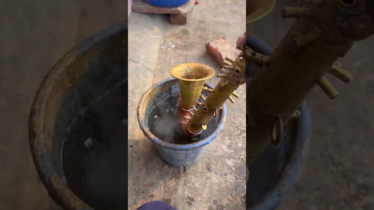 Saxophone making in village