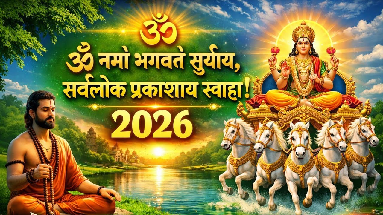 रविवार Special Mantra 2026: ॐ नमो भगवते सूर्याय स्वाहा | Surya Mantra | सोया हुआ भाग्य जाग उठेगा!