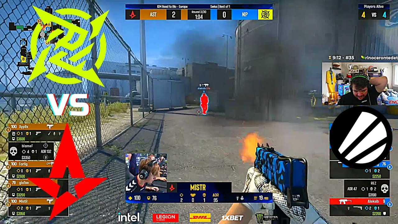 GAULES TRANSMITINDO ASTRALIS VS NIP - IEM ROAD TO RIO 2022 EUROPE RMR (NUKE - MAPA 1 MD1)