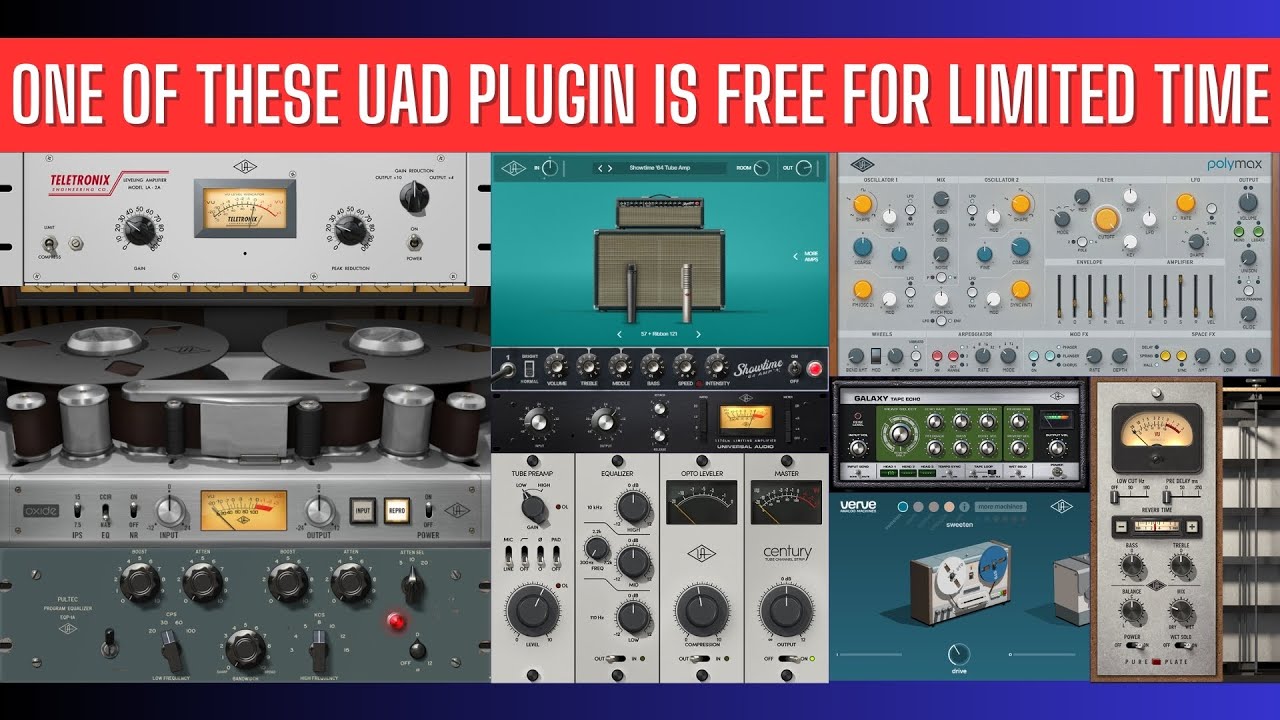 FANTASTIC! One of These GREAT UAD Plugin is FREE FOR LIMITED TIME! Sound Demo