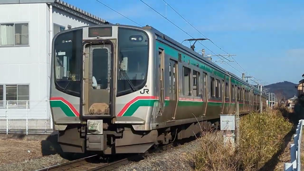 [バリ順光]仙山線普通山形行き 愛子〜陸前白沢間