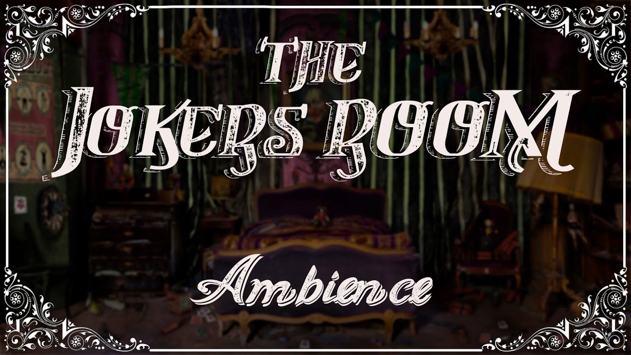 ASMR The Joker's Room Ambience at Gotham City / Distant TV / Rain / Relaxing / Studying / Sleeping /