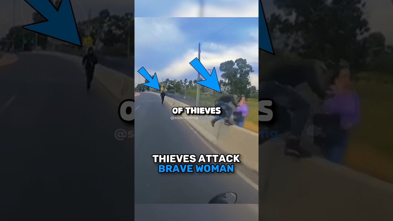 Biker SAVES Brave Woman From Thieves! 😱