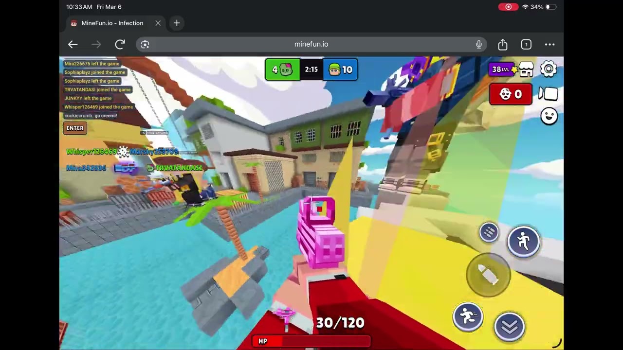Insane Minefun.io Mobile infection gameplay