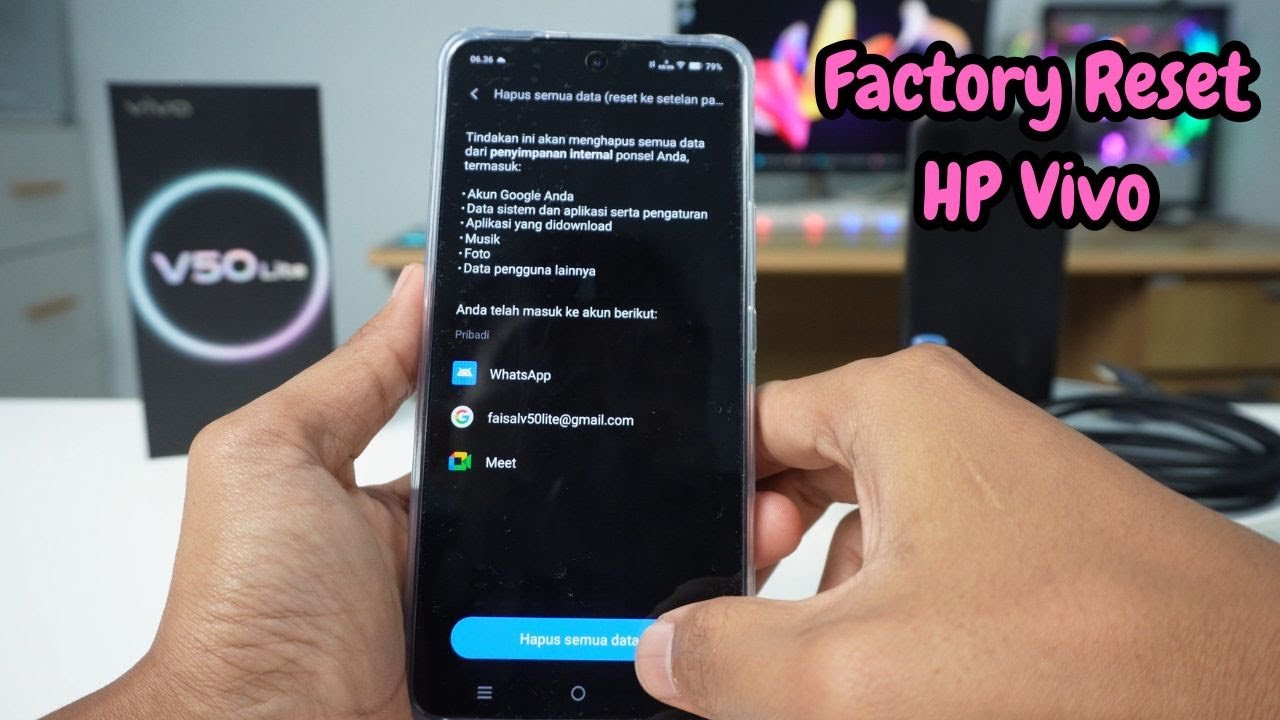 Cara Reset Data Pabrik/Factory Reset HP Vivo V50 Lite, Vivo V50 & Vivo V50 Pro