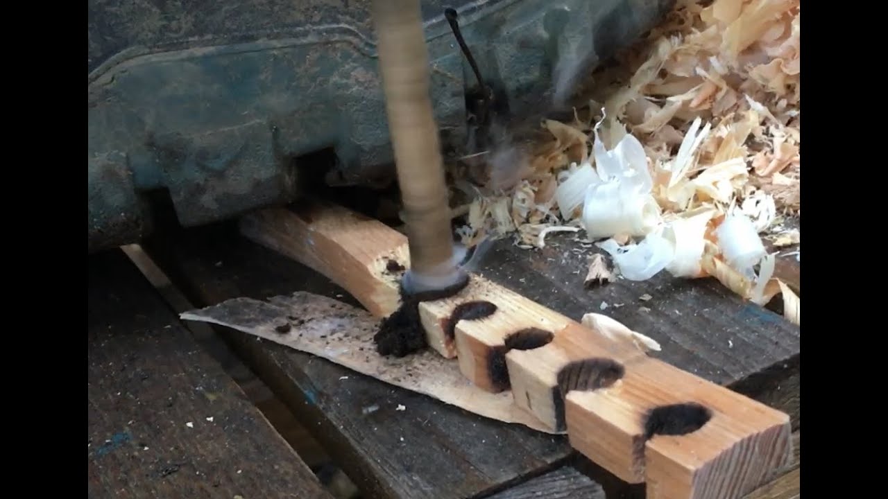 WINTERSONNENWENDE 2020 - FEUER ANKURBELN VON HAND, Feuerbohren, handdrill