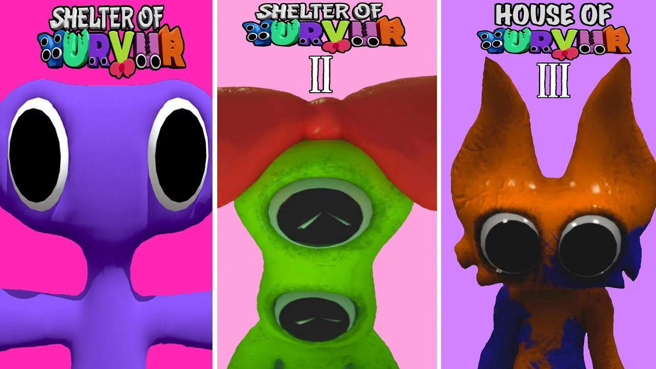Shelter of Vurvur 1, 2 and House of Vurvur 3 - Full Gameplay + Jumpscares (BANBAN FANGAMES)