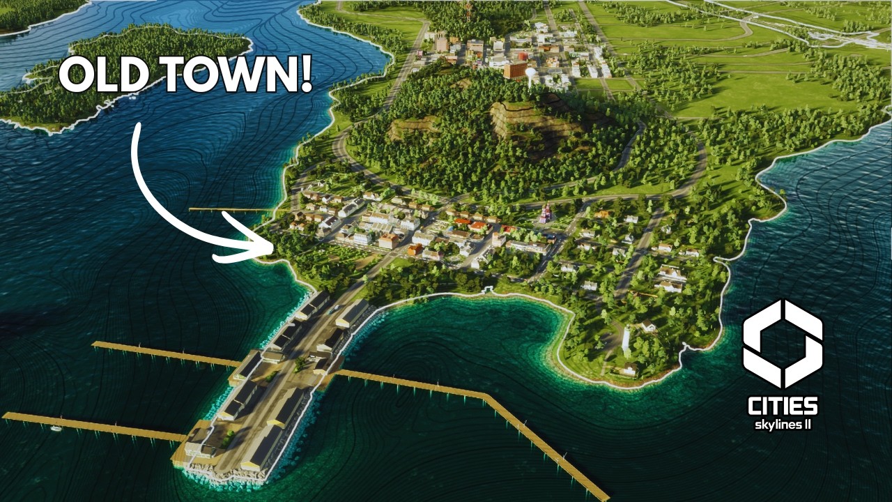 Realistic & Cozy OLD TOWN in Cities Skylines 2!