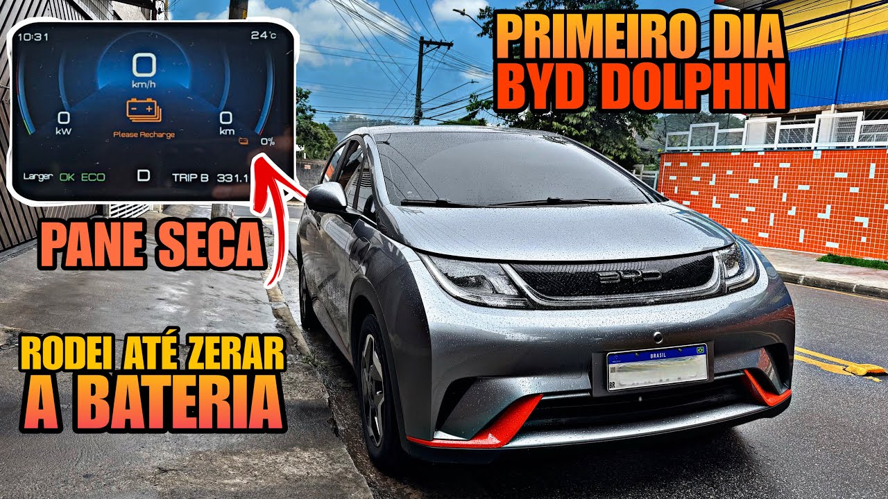 Primeiro dia na Uber com o carro 100% elétrico - BYD DOLPHIN ✅