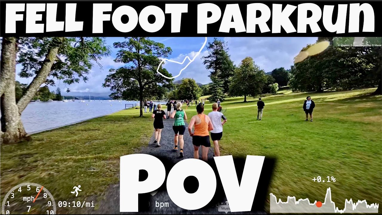 Fell Foot Parkrun (Summer Course) Full Course POV With On Screen Stats