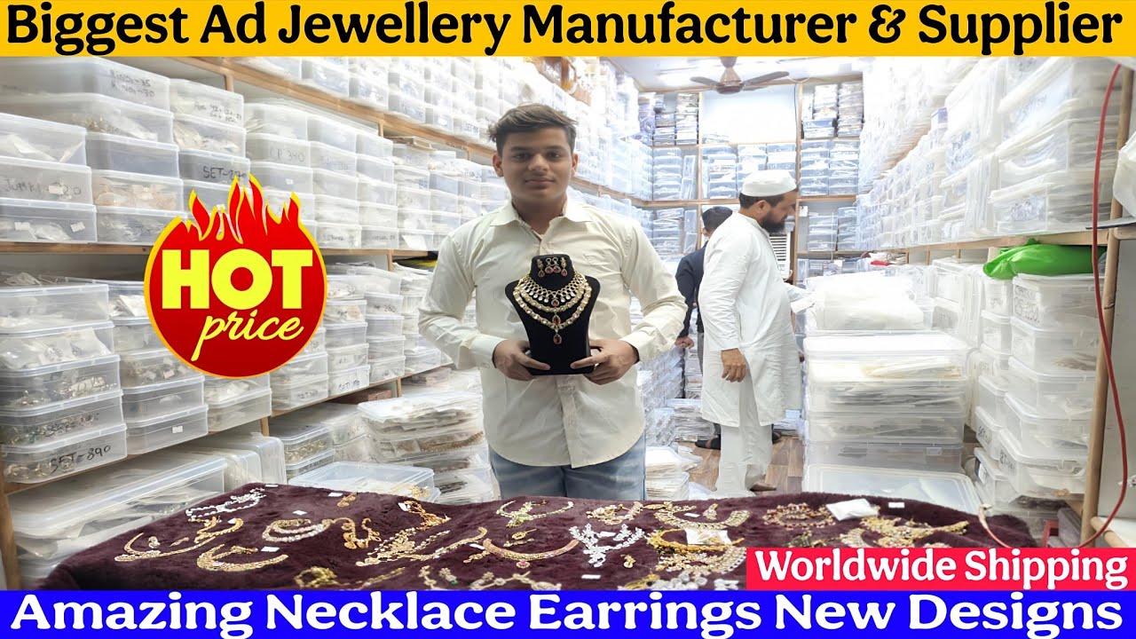 Ad Jewellery Manufacturer & Supplier | Latest Ad Necklace Earrings Designs | Anoor Jewellers Delhi