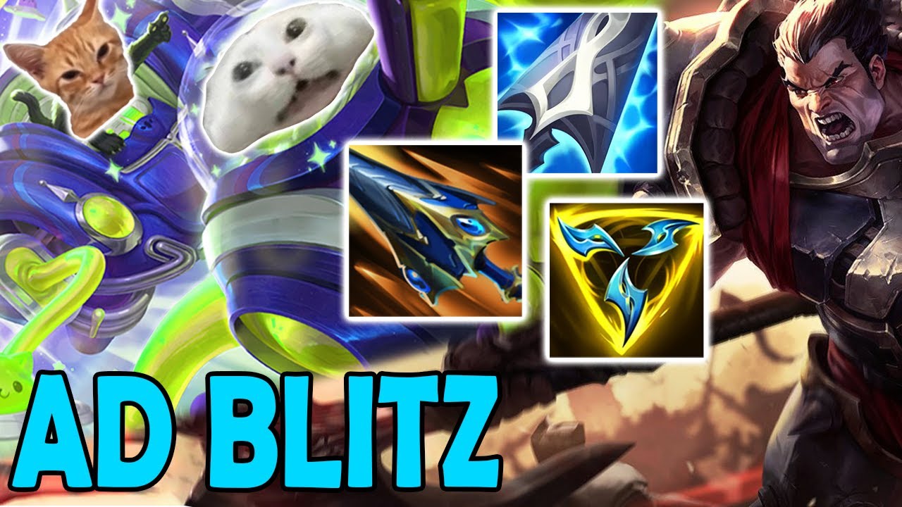 BLITZCRANK TOP BEATS DARIUS ❓😹 FULL AD BUILD 🪓
