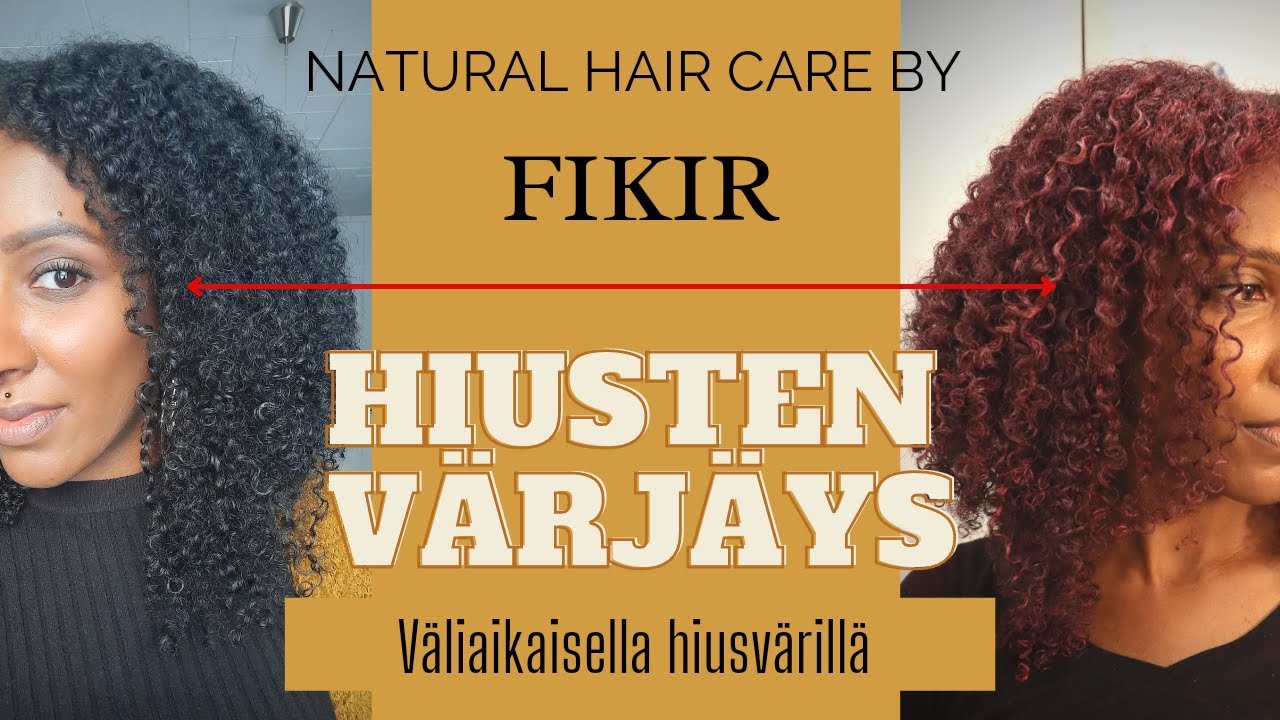 Afrohiustenhoito/ Hiusten värjäys väliaikaisella hiusvärillä / Temporary hair color wax