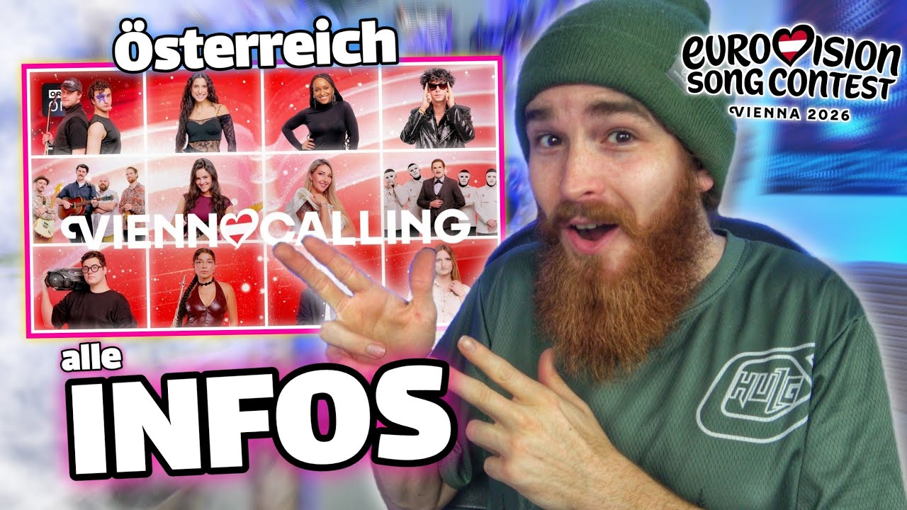 ÖSTERREICH🇦🇹ALLE INFOS zum ESC 2026 Vorentscheid😱Teilnehmer, Songs & Show-Vienna Calling live